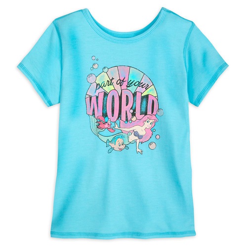 디즈니 Disney Ariel and Friends T-Shirt for Kids ? The Little Mermaid ? Sensory Friendly