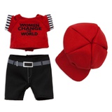 Disney nuiMOs Outfit ? Red Graphic T-Shirt with Black Pants and Red Hat