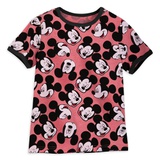 Disney Mickey Mouse Allover Ringer T-Shirt for Kids