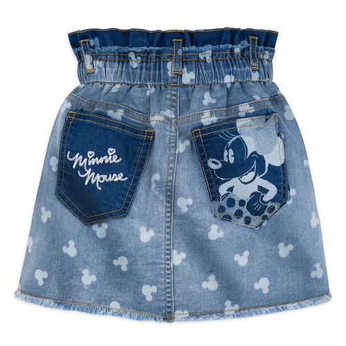 디즈니 Disney Minnie Mouse Vintage-Style Denim Skirt for Girls