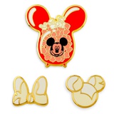 Disney Mickey and Minnie Mouse Popcorn Flair Pin Set