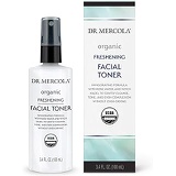 Dr. Mercola Organic Freshening Facial Toner, Non GMO, Gluten Free, Soy Free, USDA Organic, and Cruelty Free