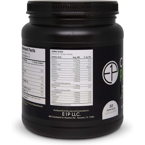  E1P New Zealand Hydrolyzed Collagen Peptides Powder (18.2oz) 50 Servings Unflavored Grass-Fed, Pasture-Raised, Non-GMO