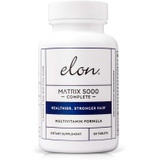 Elon Matrix 5000 Complete Multivitamin, Hair Skin & Nails Vitamin w/Biotin 5000 Mcg & Niacinamide Supplement, Healthy & Stronger Hair, Hair Growth Vitamins - All Hair Types, 60 Day