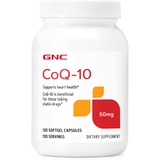 GNC CoQ10 50mg Supports Heart Health, Beneficial for Those Taking Statin Drugs 120 Softgel Capsules