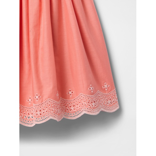 갭 babyGap Eyelet Flutter Sleeve Dress