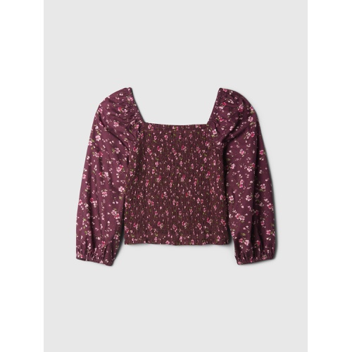 갭 Gap Kids Smocked Squareneck Top