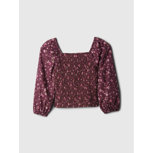 갭 Gap Kids Smocked Squareneck Top
