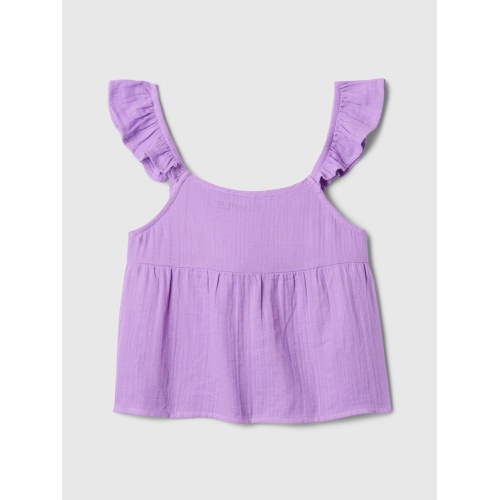 갭 Gap Kids Gauze Crochet Top