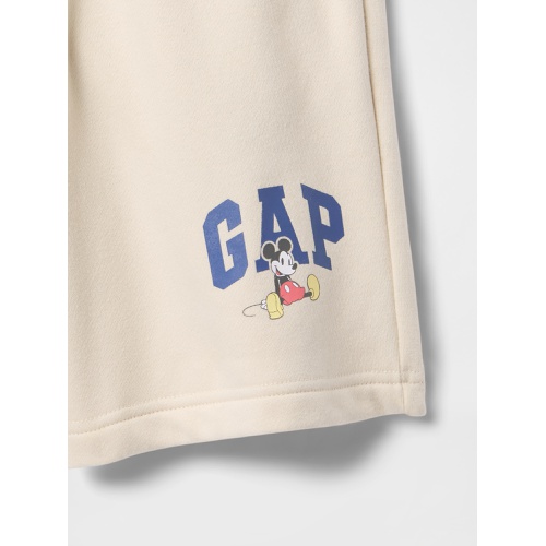 갭 GapKids × Disney Mickey Mouse Relaxed Logo Pull-On Shorts