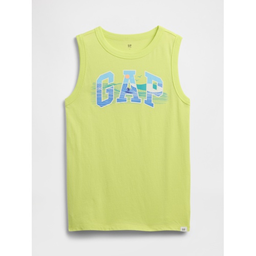 갭 Kids Gap Logo Muscle Tank Top