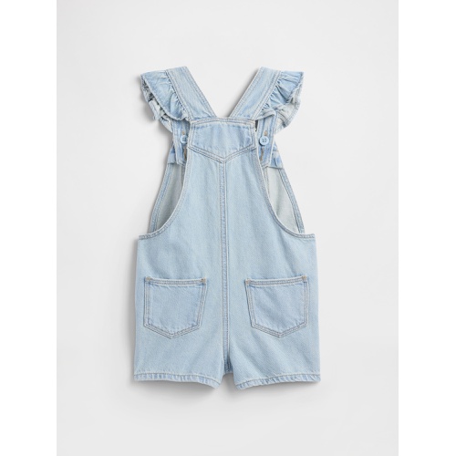 갭 Gap Toddler Denim Ruffle Shortalls