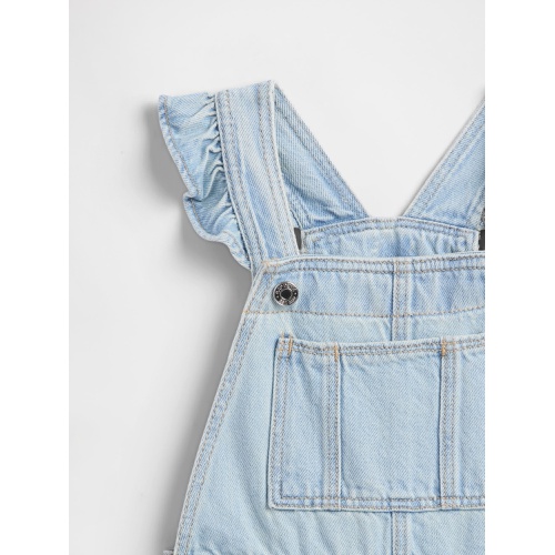 갭 Gap Toddler Denim Ruffle Shortalls