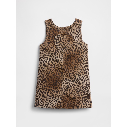 갭 babyGap Leopard Print Denim Dress