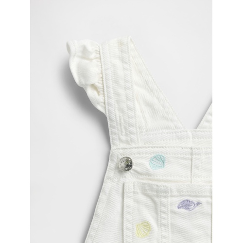 갭 Gap Toddler Denim Ruffle Shortalls