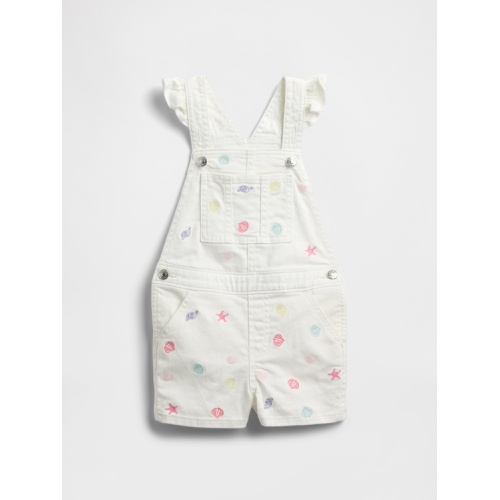 갭 Gap Toddler Denim Ruffle Shortalls