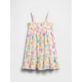 babyGap Smocked Linen-Blend Dress