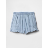 babyGap Chambray Ruffle Pull-On Shorts