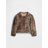 babyGap Leopard Print Peter Pan Denim Jacket