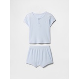 Gap Baby Ribbed Henley Two-Piece Outfit Set
