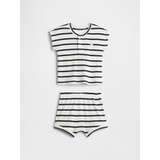 Gap Baby Ribbed Henley Two-Piece Outfit Set