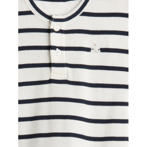 갭 Gap Baby Ribbed Henley Two-Piece Outfit Set