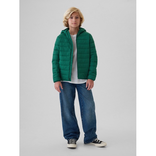 갭 Gap Kids Recycled Lightweight PrimaLoft Puffer Jacket