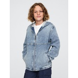 Gap Kids UltraSoft Denim Hooded Jacket