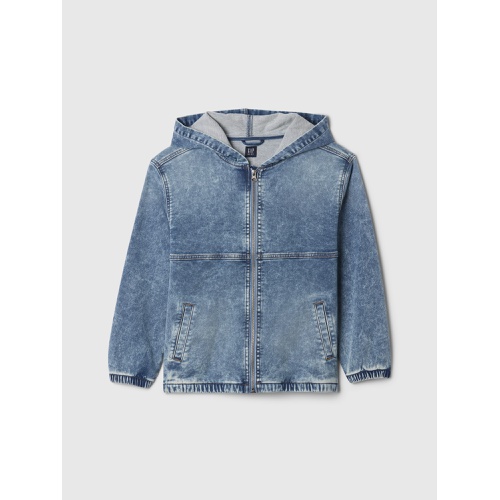 갭 Gap Kids UltraSoft Denim Hooded Jacket