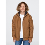 Gap Kids Cozy Canvas Hooded Jacket