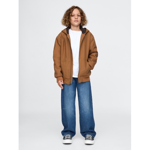 갭 Gap Kids Cozy Canvas Hooded Jacket