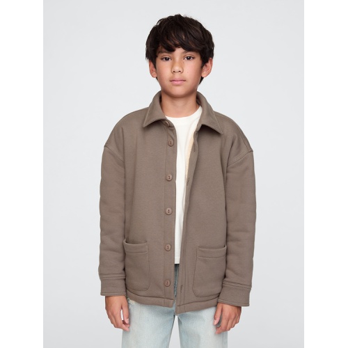 갭 Gap Kids VintageSoft Sherpa-Lined Shirt Jacket