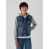 Gap Kids Hooded Icon Denim Jacket