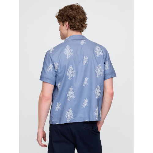 갭 Gap Linen-Cotton Shirt