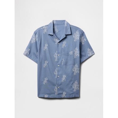 갭 Gap Linen-Cotton Shirt