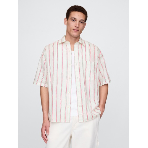 갭 Gap Linen-Cotton Shirt
