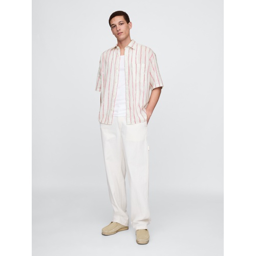 갭 Gap Linen-Cotton Shirt