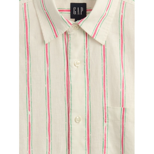 갭 Gap Linen-Cotton Shirt
