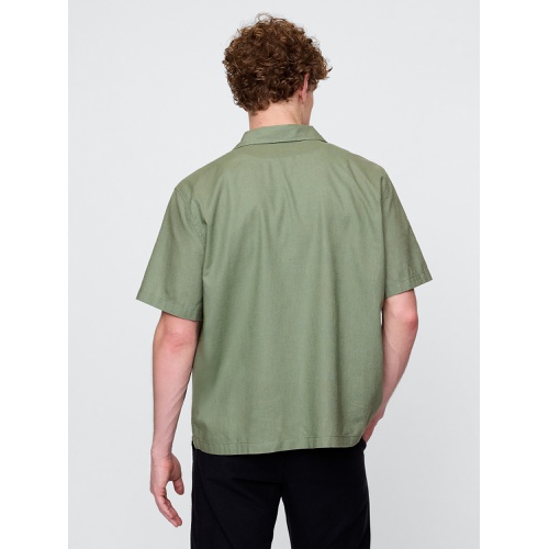 갭 Gap Linen-Cotton Shirt