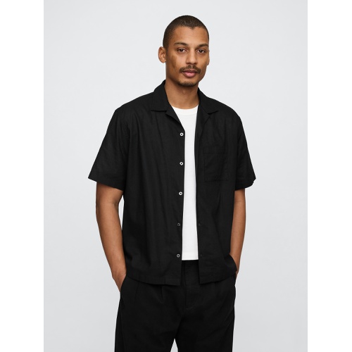 갭 Gap Linen-Cotton Shirt