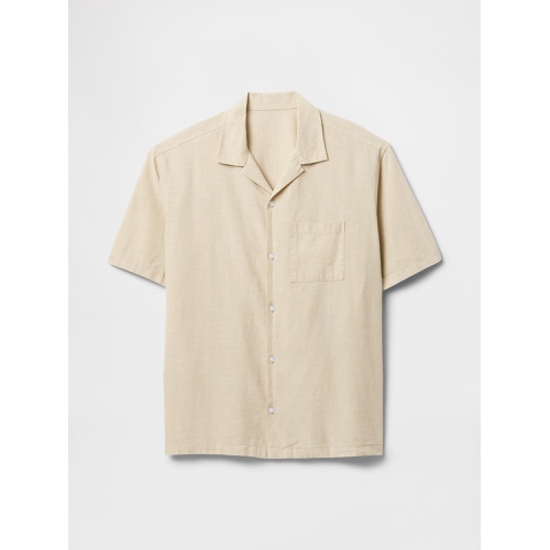 갭 Gap Linen-Cotton Shirt