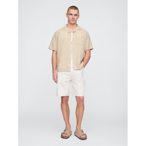 갭 Gap Linen-Cotton Shirt