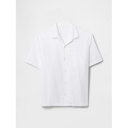 갭 Gap Linen-Cotton Shirt