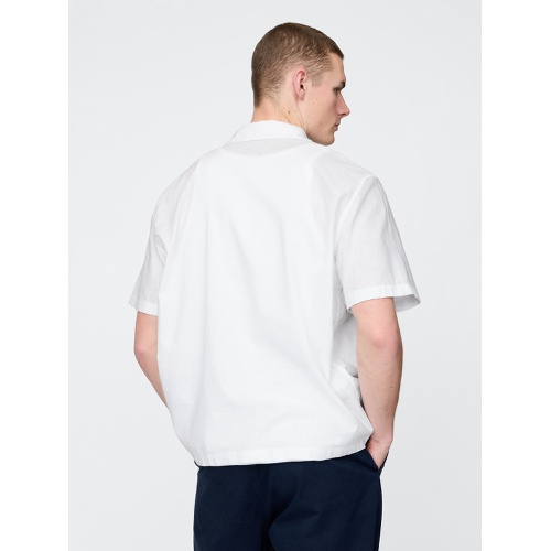 갭 Gap Linen-Cotton Shirt