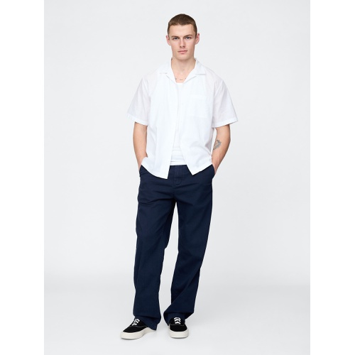 갭 Gap Linen-Cotton Shirt