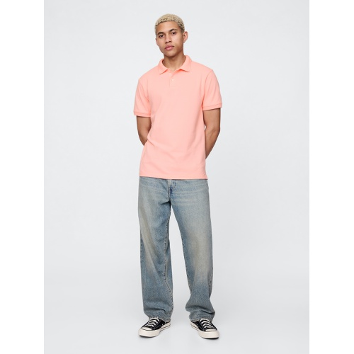 갭 Gap Pique Polo Shirt