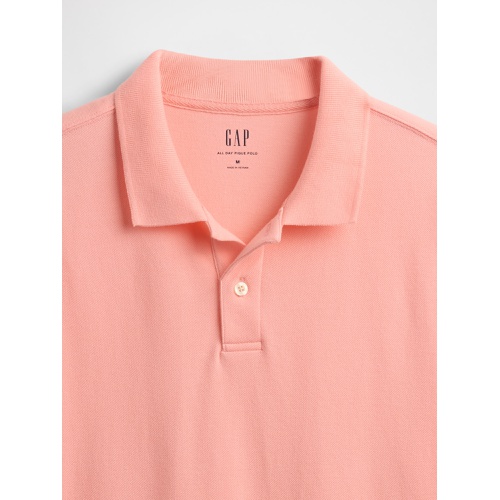 갭 Gap Pique Polo Shirt