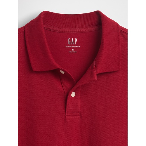 갭 Gap Pique Polo Shirt