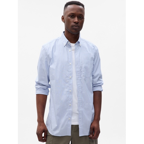 갭 Gap All-Day Poplin Shirt in Classic Fit