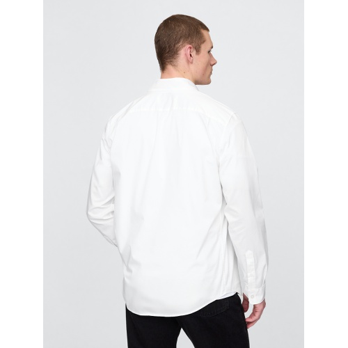 갭 Gap All-Day Poplin Shirt in Classic Fit